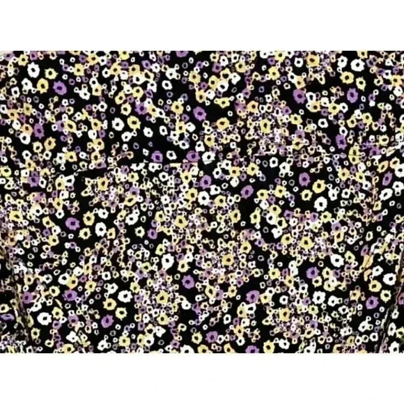 Monki ASOS UK Jumpsuit‎ US 8 Multicolor Floral SS Button Up Belted Wide Leg Boho - Picture 9 of 9